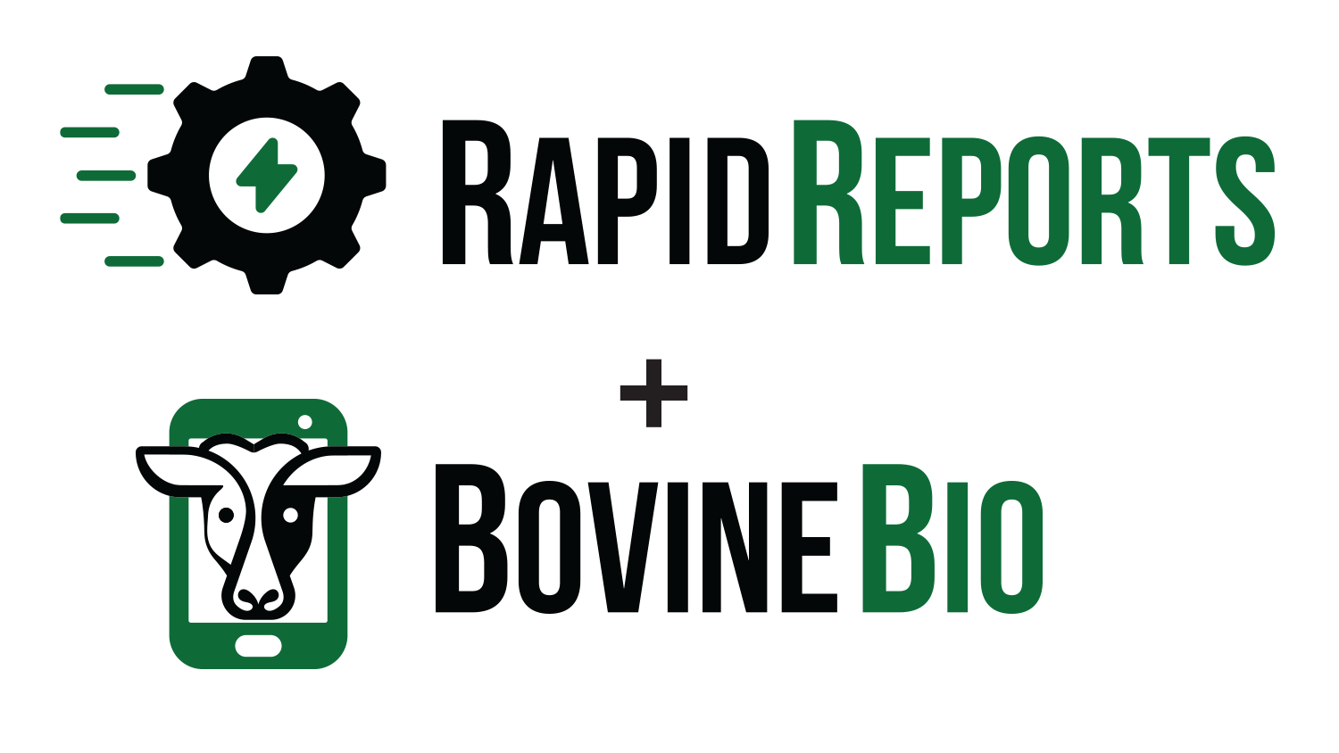RapidReports + BovineBio logos